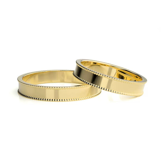 High edition gold couple ring