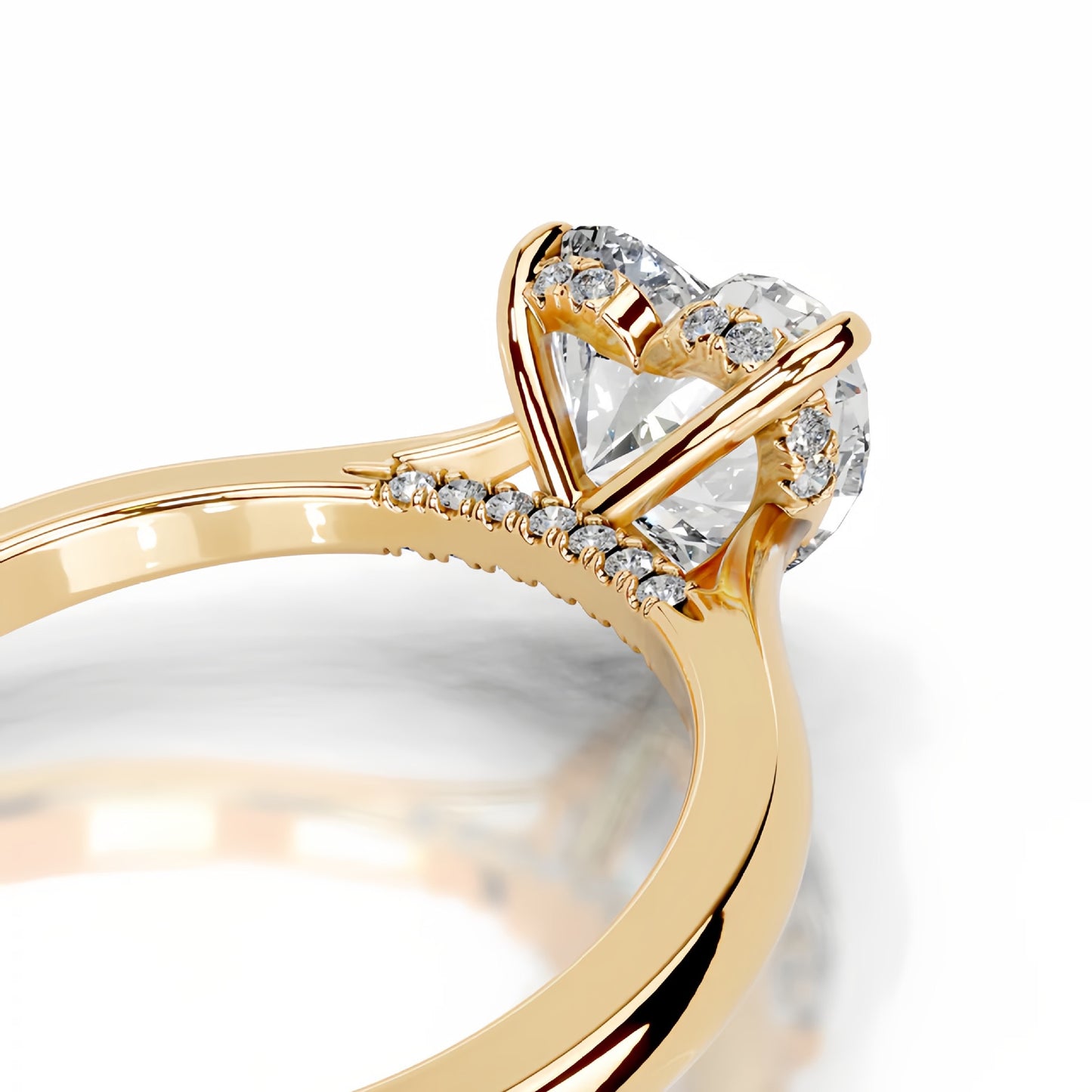 2CT Queen Laura Heart Moissanite Ring