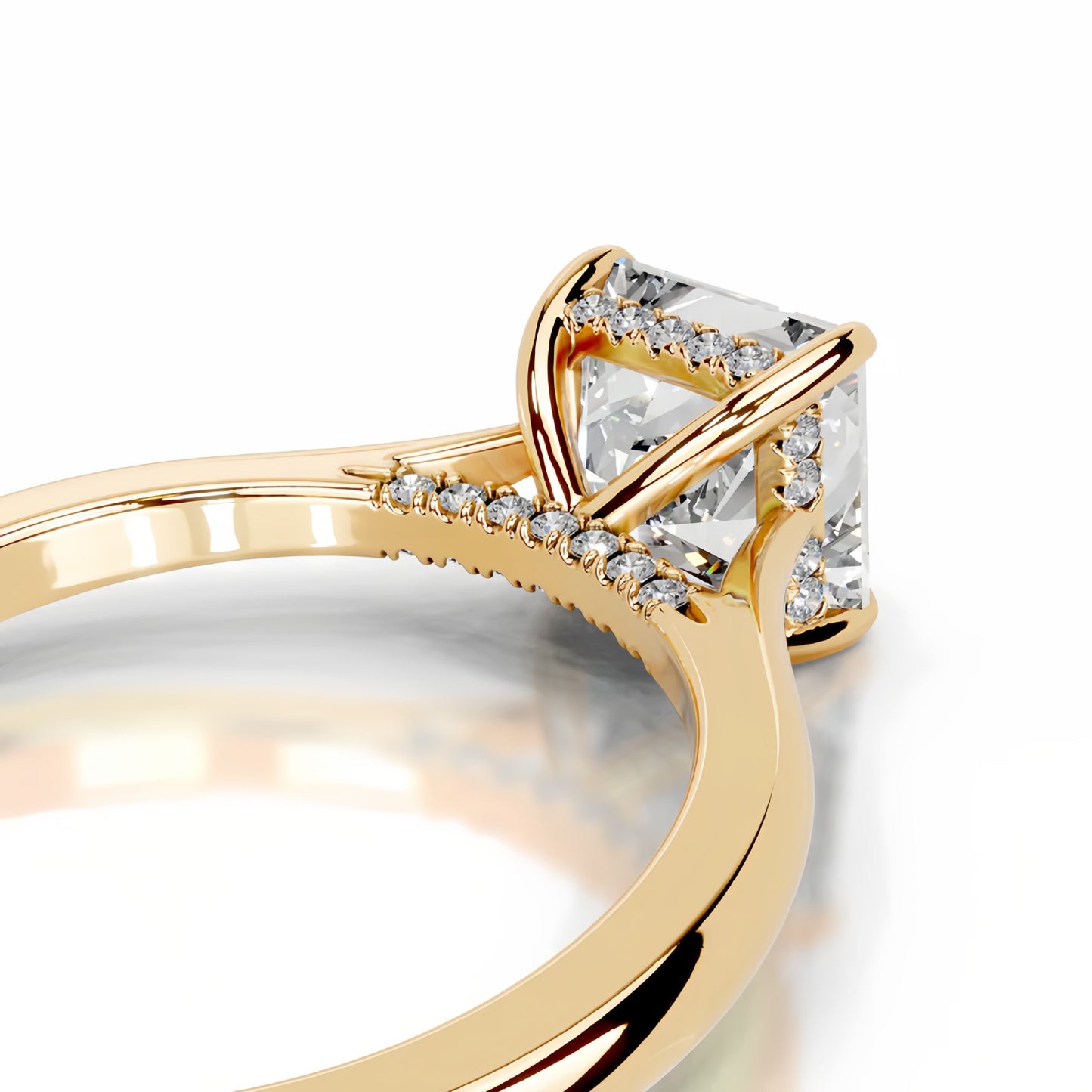 3CT Queen Laura Princess Moissanite Ring