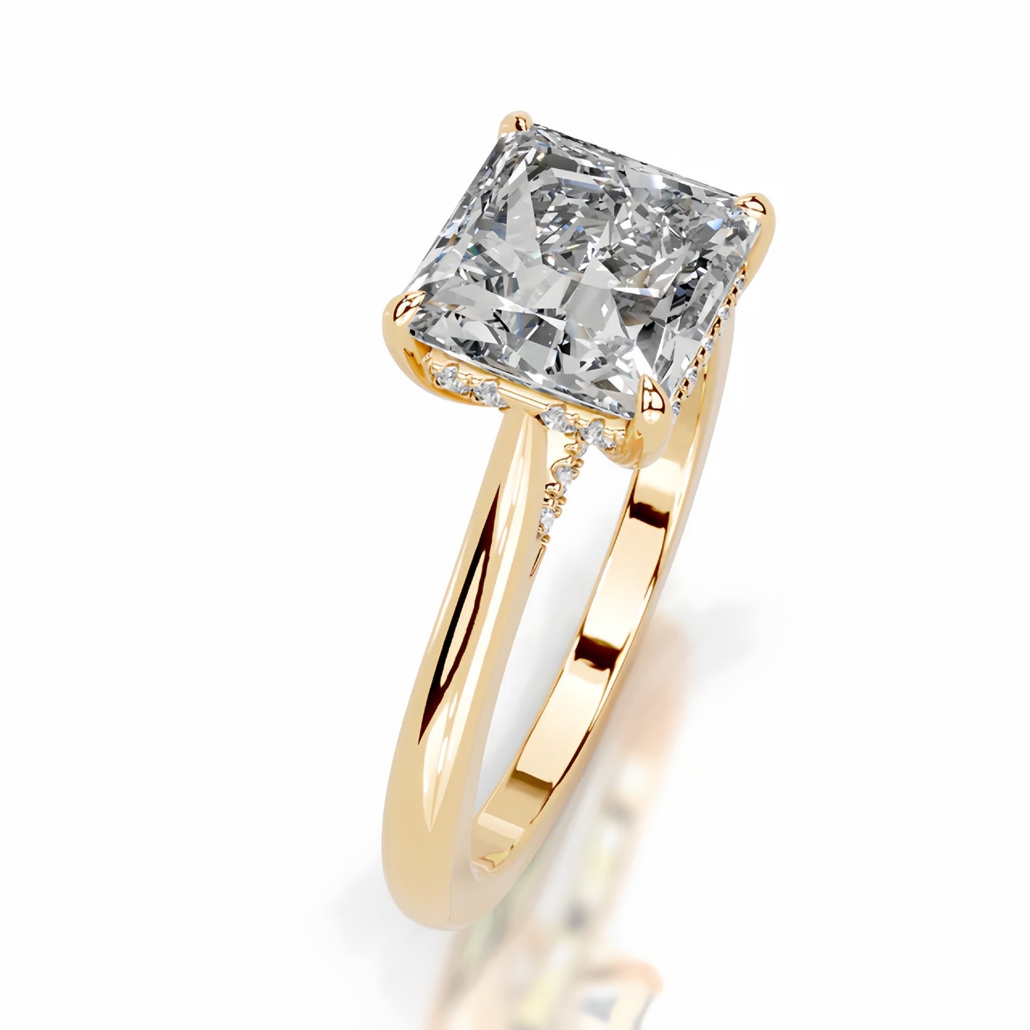 3CT Queen Laura Princess Moissanite Ring