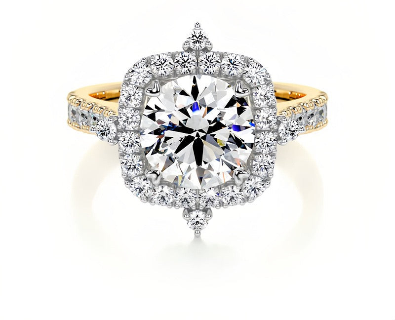 1.5CT Ariana Bezel Moissanite Rings