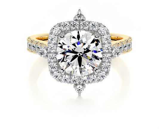 1.5CT Ariana Bezel Moissanite Rings