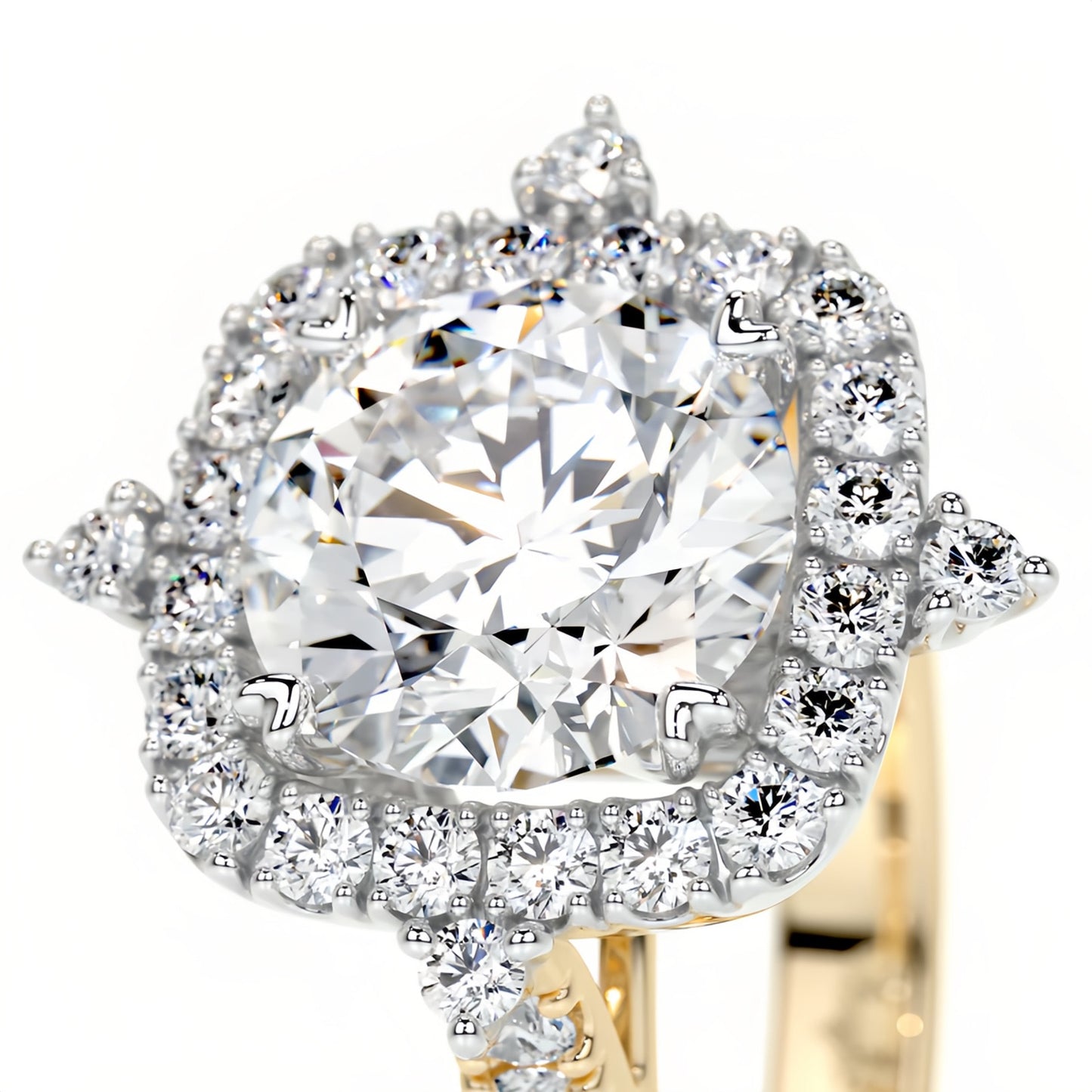 1.5CT Ariana Bezel Moissanite Rings