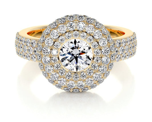 1CT Zehra Bezel Moissanite Rings