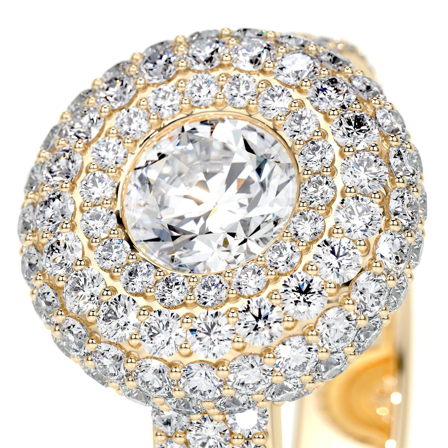 1CT Zehra Bezel Moissanite Rings