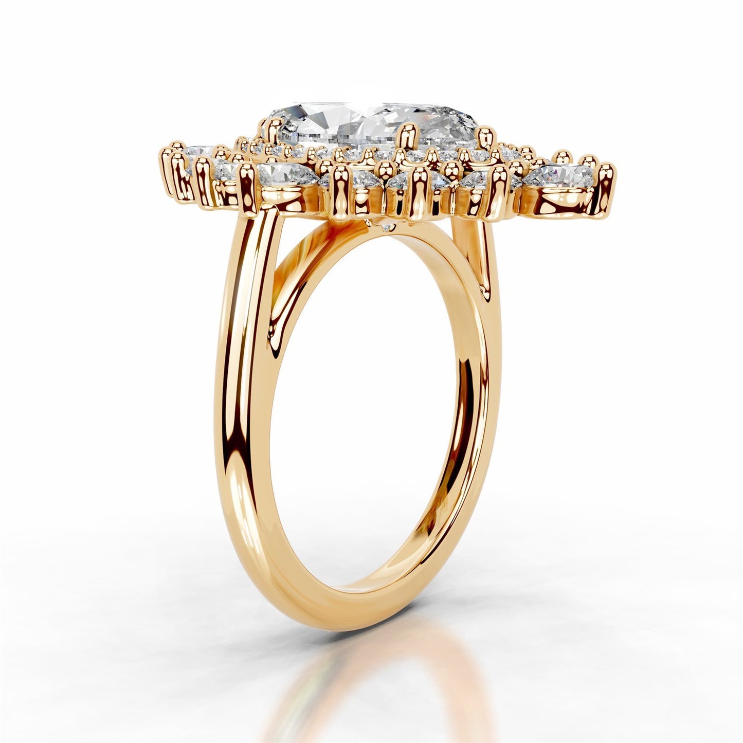 2.8CT Queen Izza Marquise Moissanite Rings