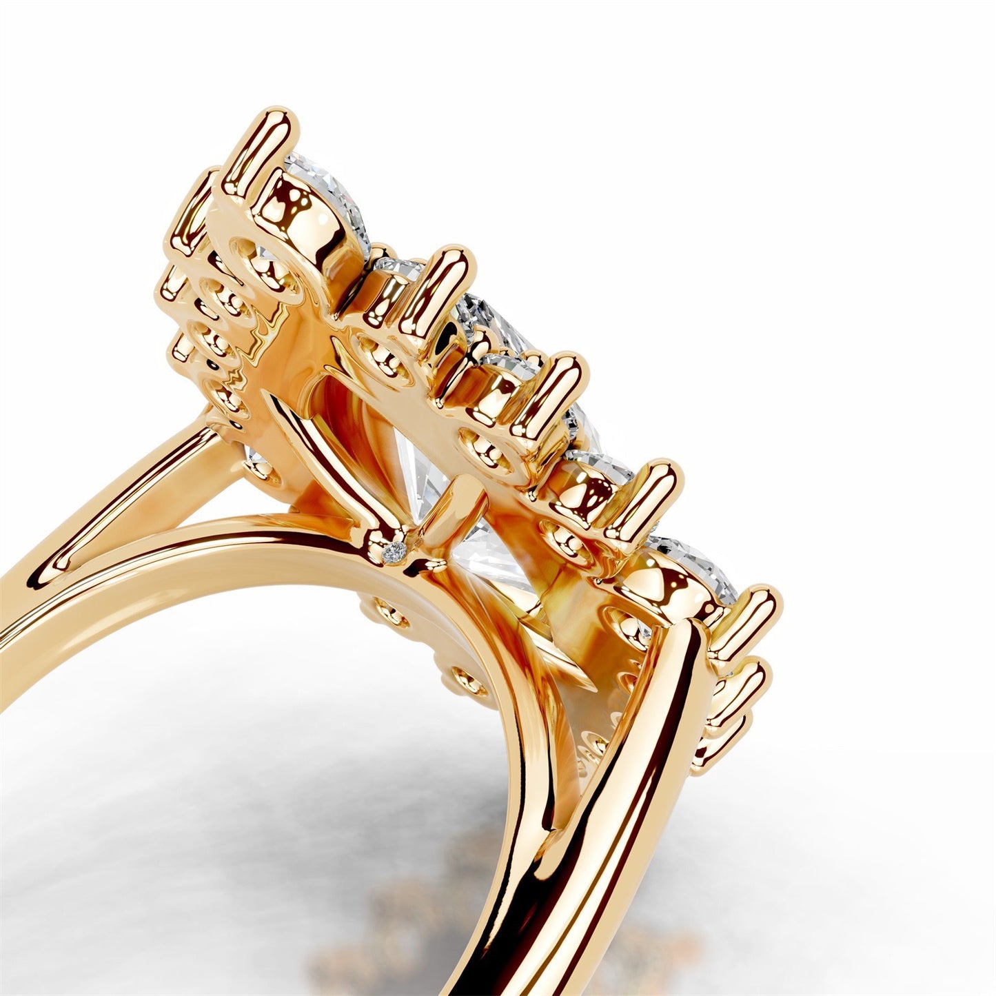 2.8CT Queen Izza Marquise Moissanite Rings