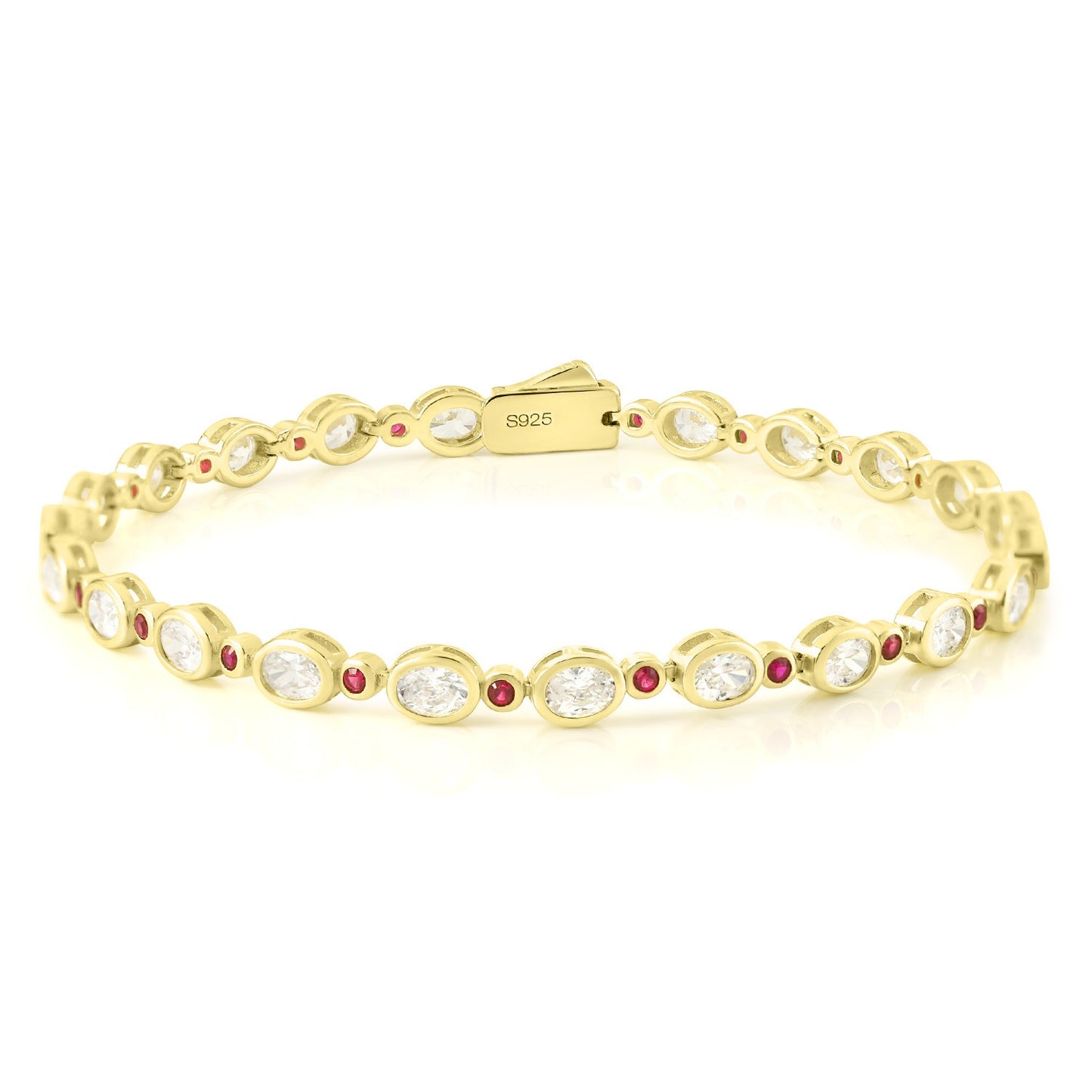 Queen Nur Ruby Moissanite Bracelet