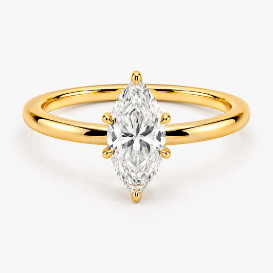 Princess Aurora Moissanite Ring - Marquise Cut
