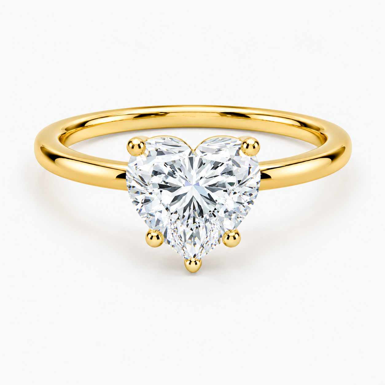 Princess Aurora Moissanite Ring - Heart Cut