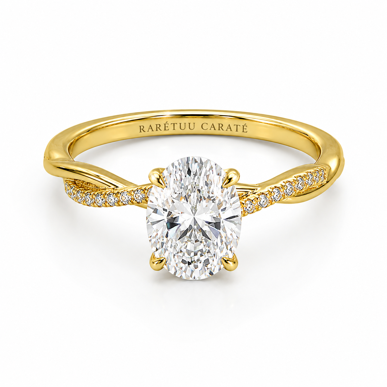 Queen Aisha Oval Cut Moissanite Ring