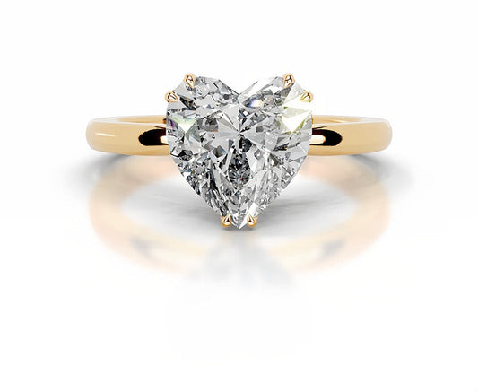 5CT Queen Fazura Heart Moissanite Ring