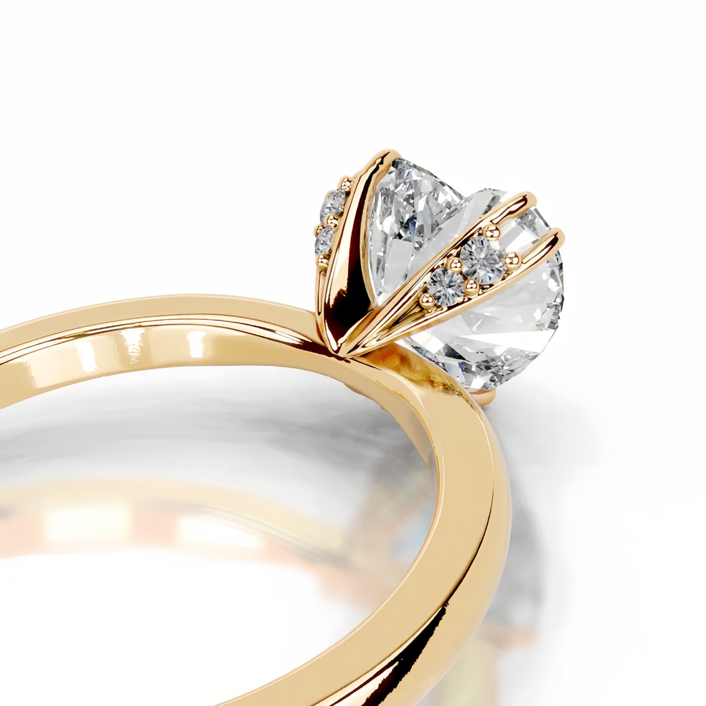 5CT Queen Fazura Heart Moissanite Ring