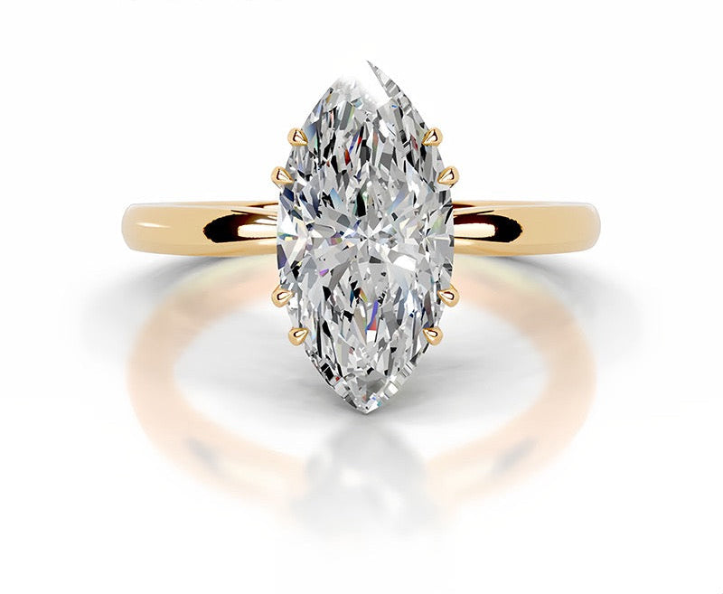5CT Queen Fazura Marquise Moissanite Ring