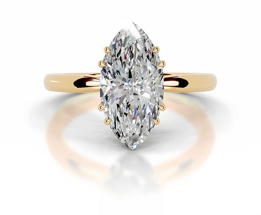 5CT Queen Fazura Marquise Moissanite Ring