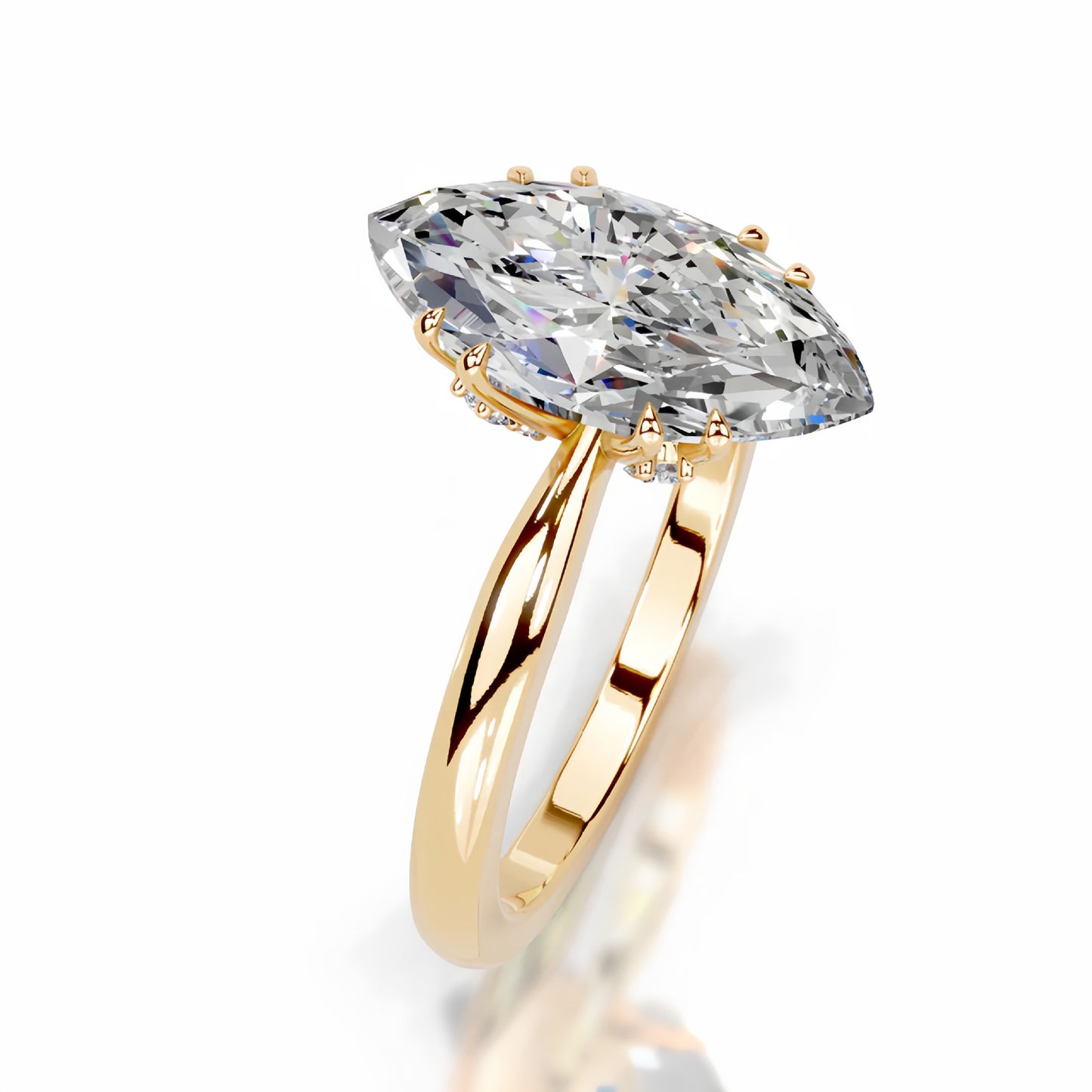 5CT Queen Fazura Marquise Moissanite Ring