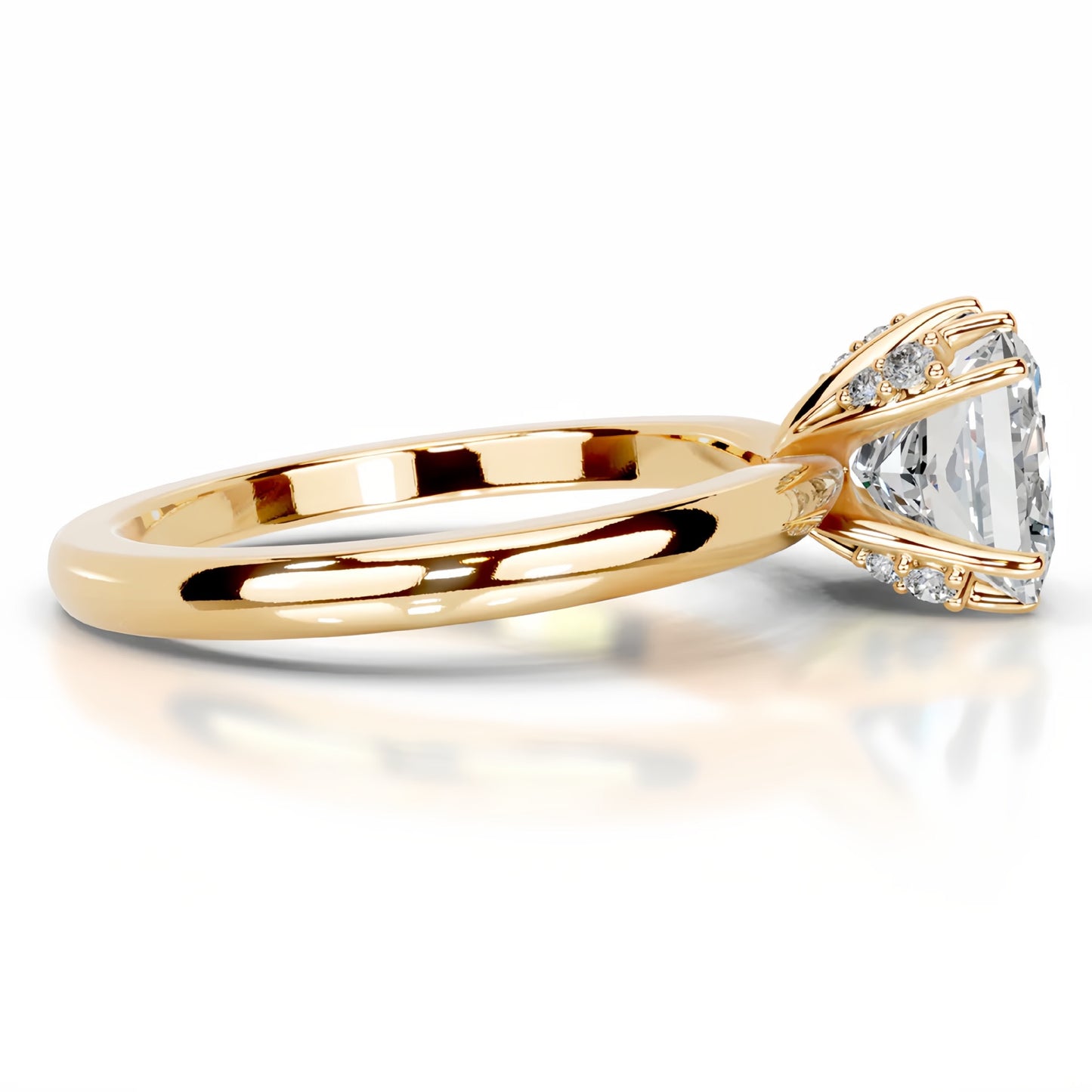 4CT Queen Fazura Moissanite Ring