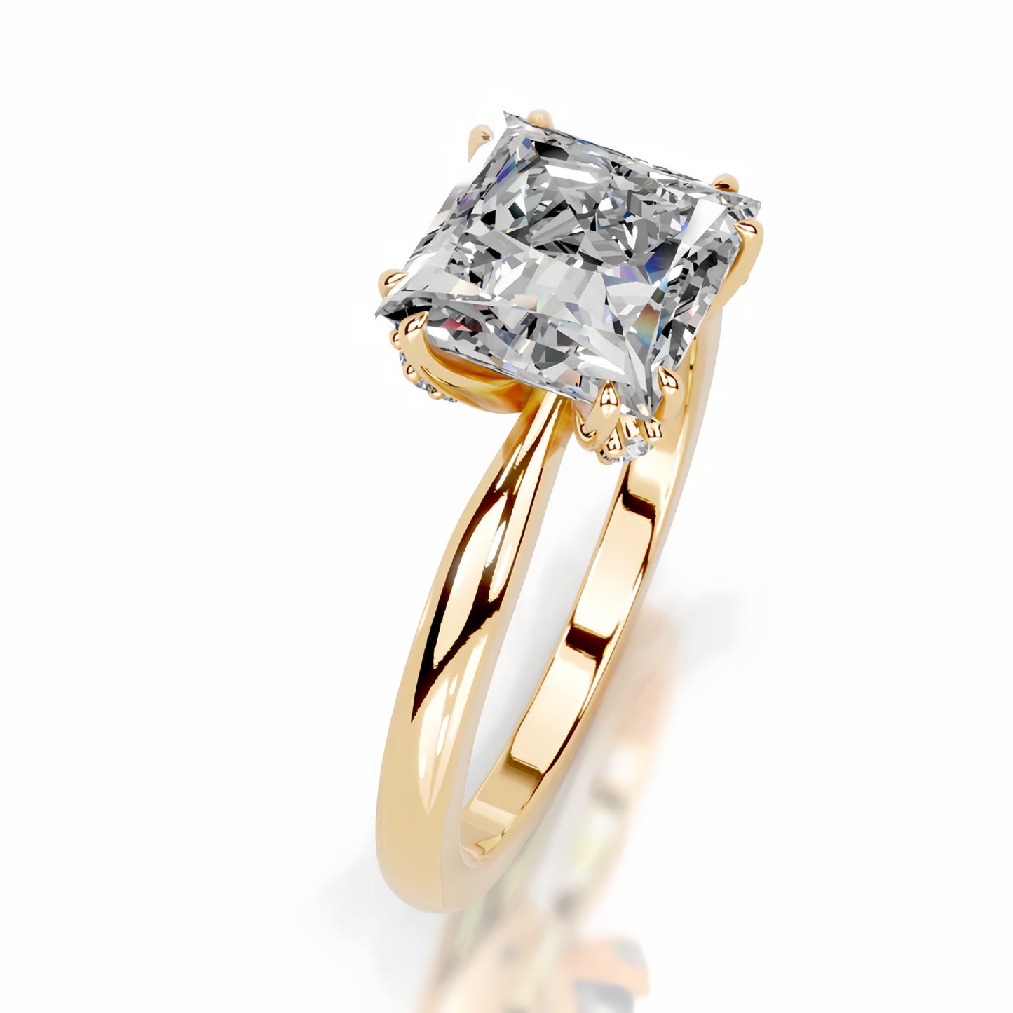 4CT Queen Fazura Moissanite Ring