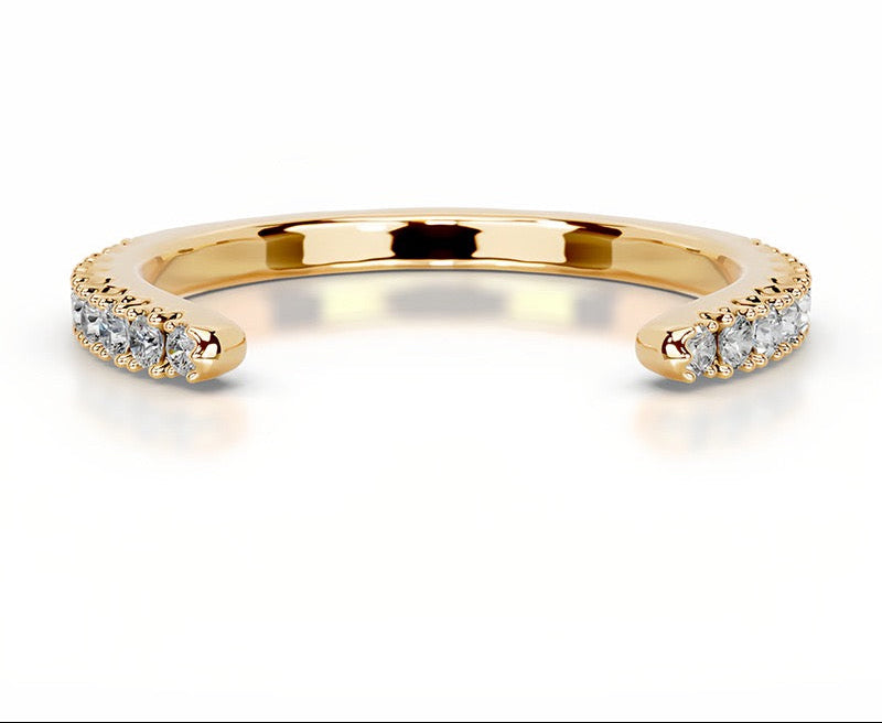 Luna Pave Open Ring