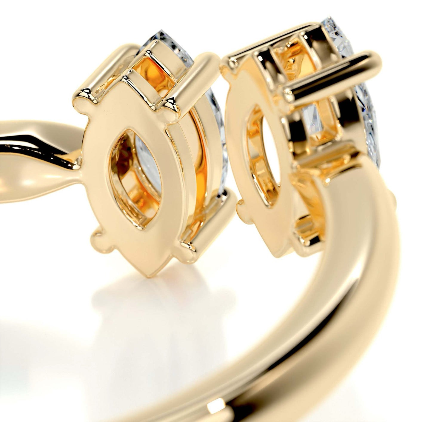 Twin Marquis Embrace Ring