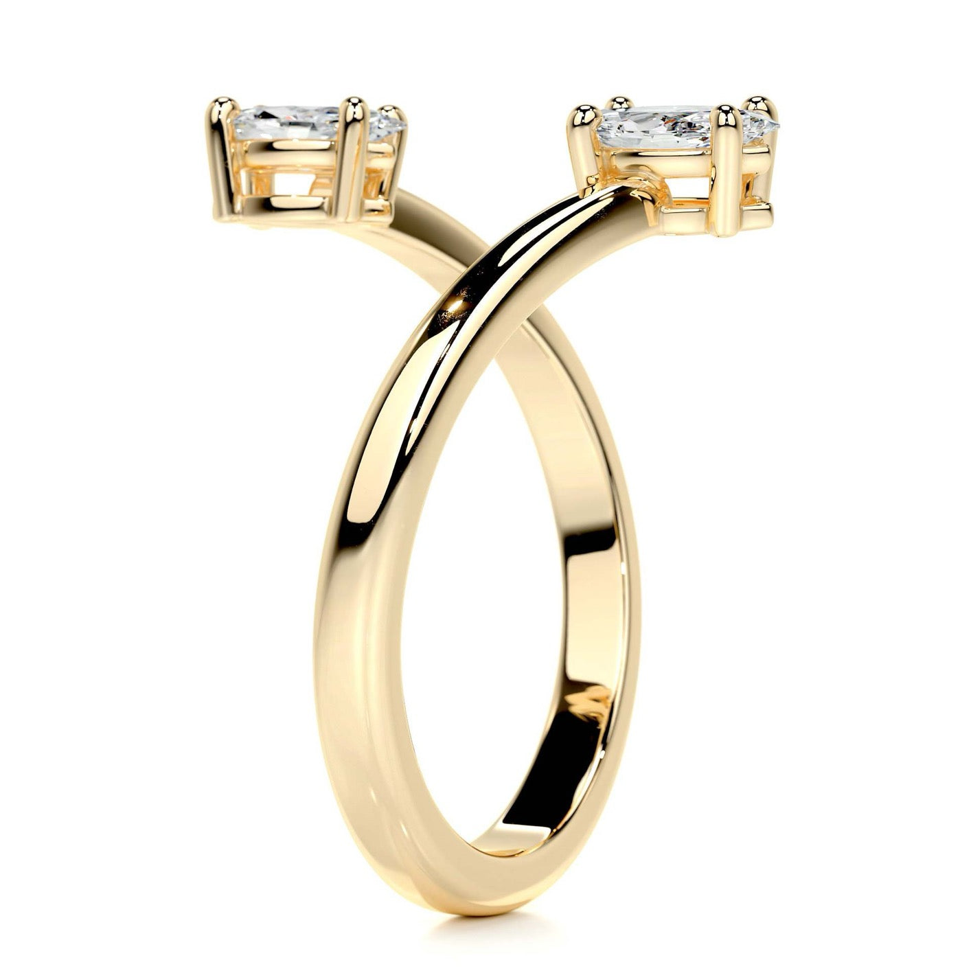 Solo Marquis Curve Ring