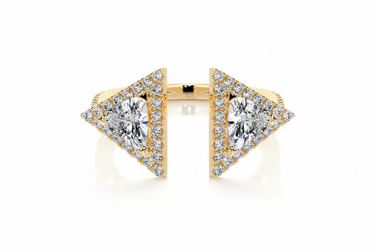 Triangle Arrow Open Ring