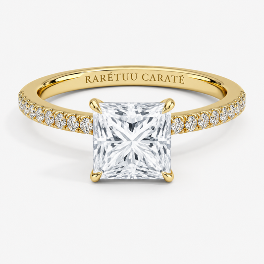 Queen Zulaikha -Princess  Pavé Solitaire