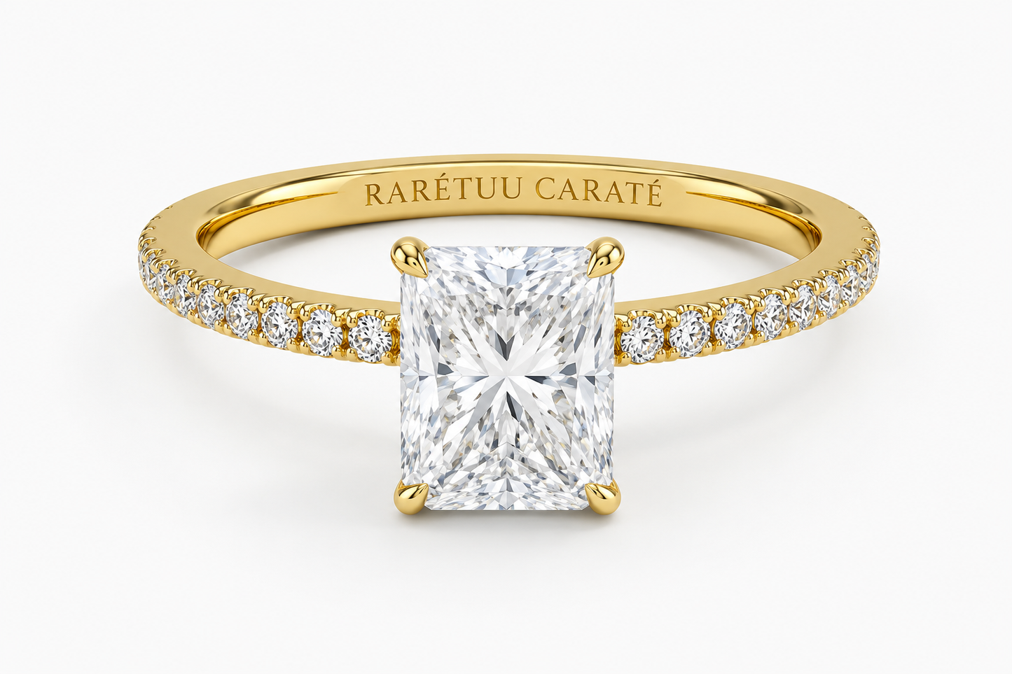 Queen Zulaikha -Radiant Pavé Solitaire