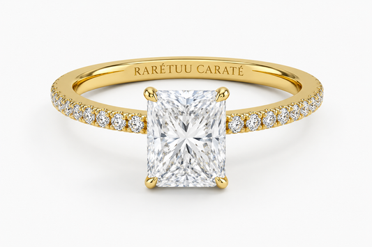 Queen Zulaikha -Radiant Pavé Solitaire