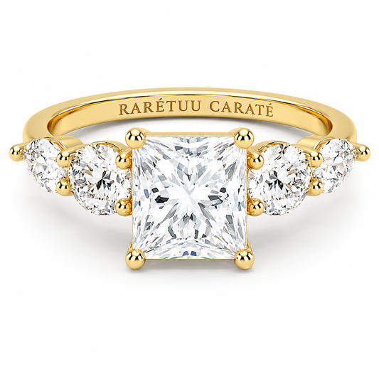 Queen Ella Princess Moissanite Ring