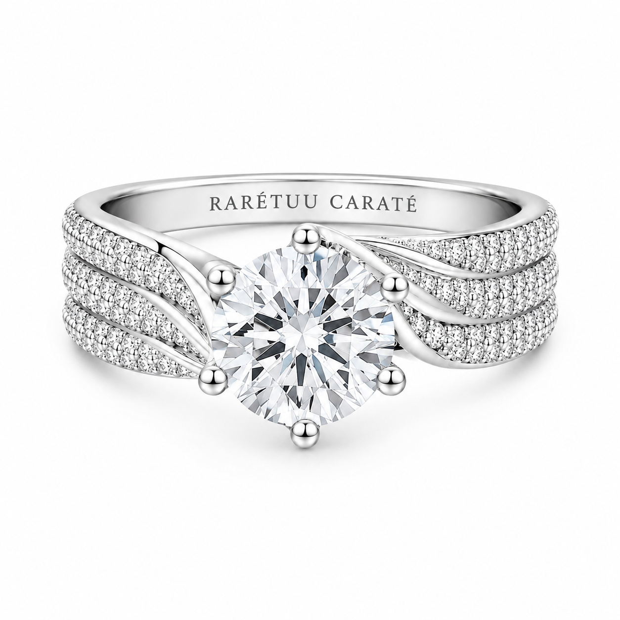 Queen Miera Moissanite Ring