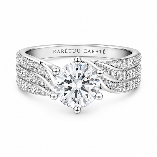 Queen Miera Moissanite Ring