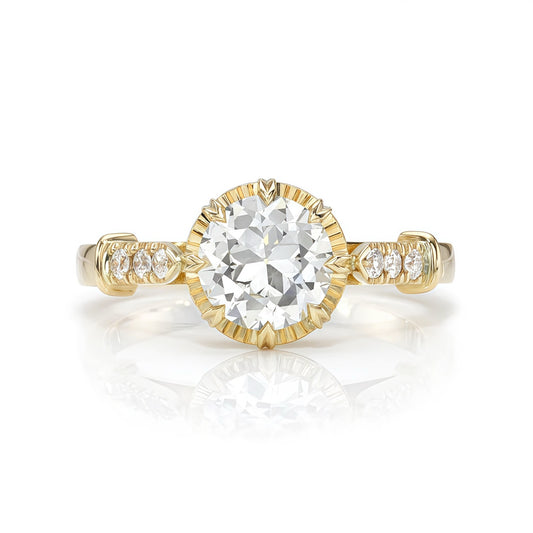 2CT Lunara moissanite ring