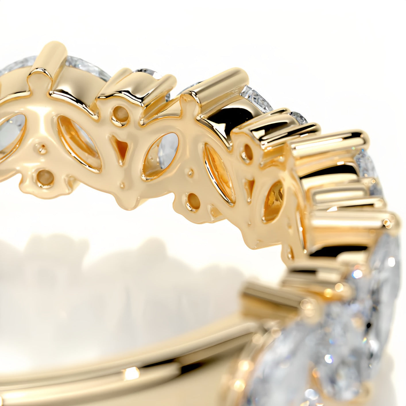 Izzara Eternity Moissanite Bands