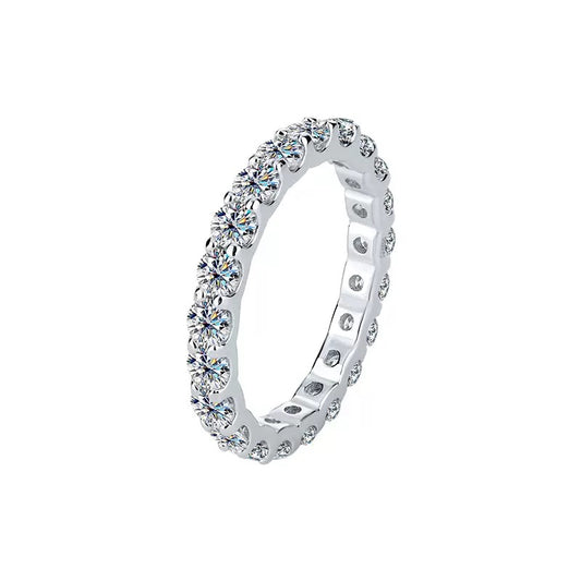 2.2CT Princess Aina Moissanite Bands
