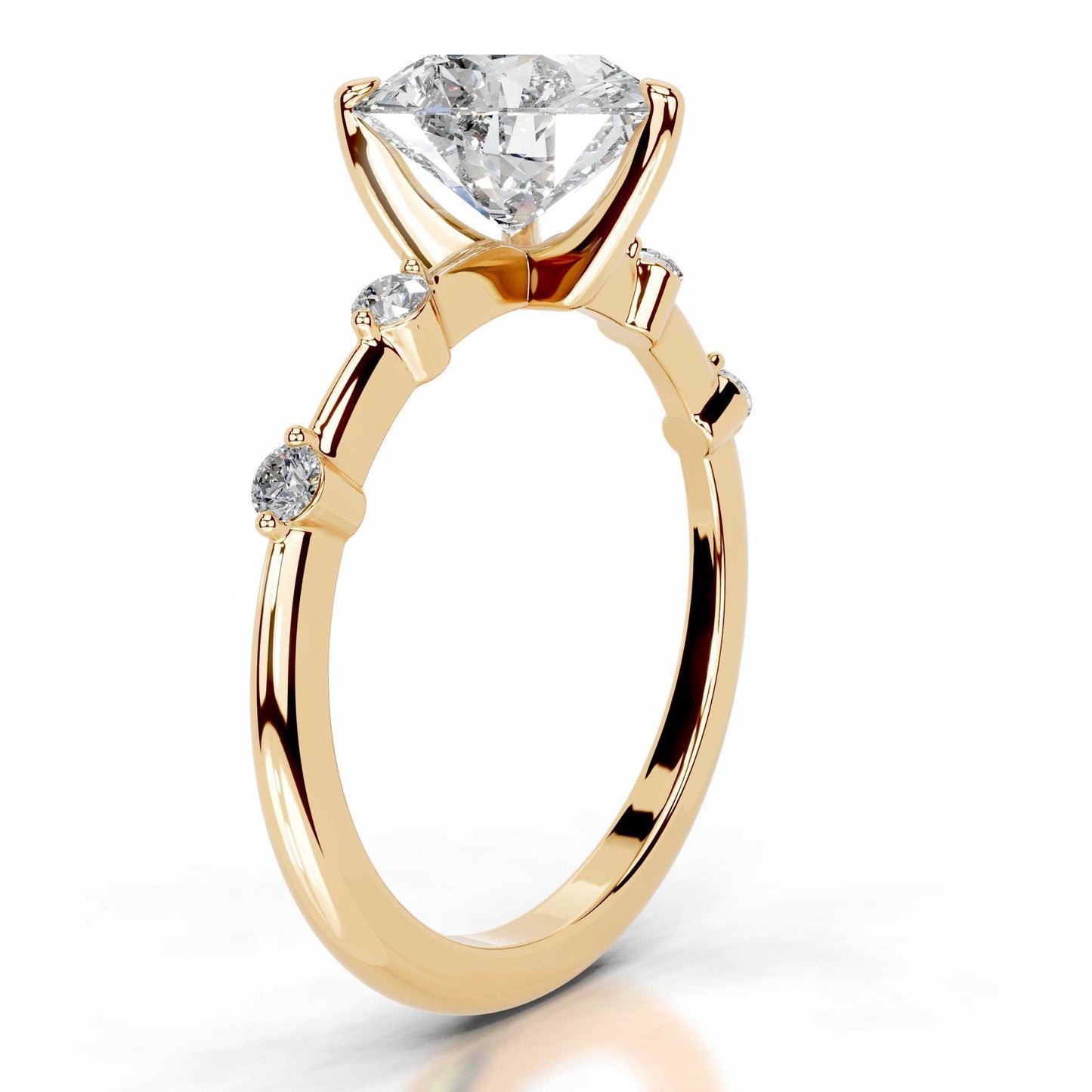 2CT Queen Siti Heart Cut Classic Ring