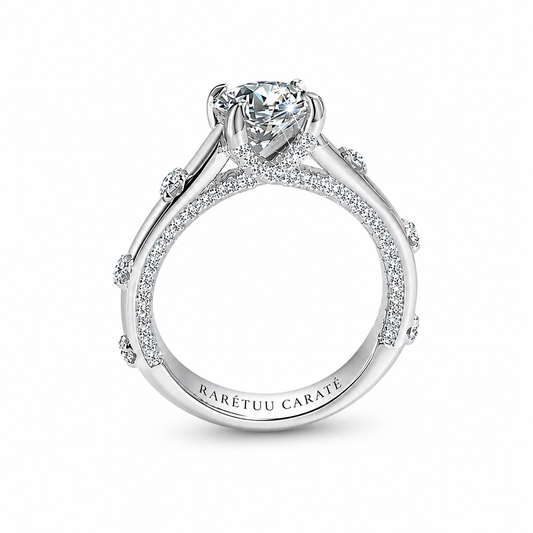 1CT Queen Eishal Moissanite Ring