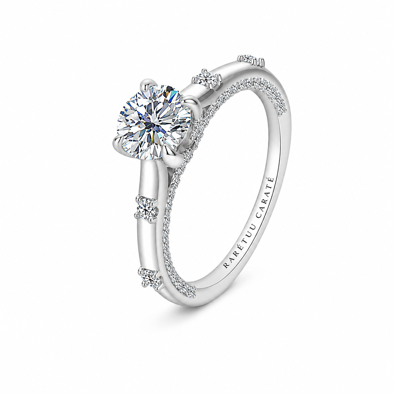 1CT Queen Eishal Moissanite Ring