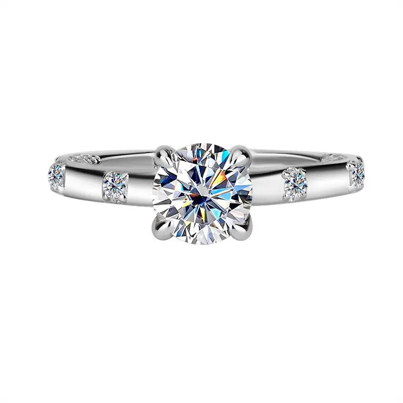 1CT Queen Eishal Moissanite Ring