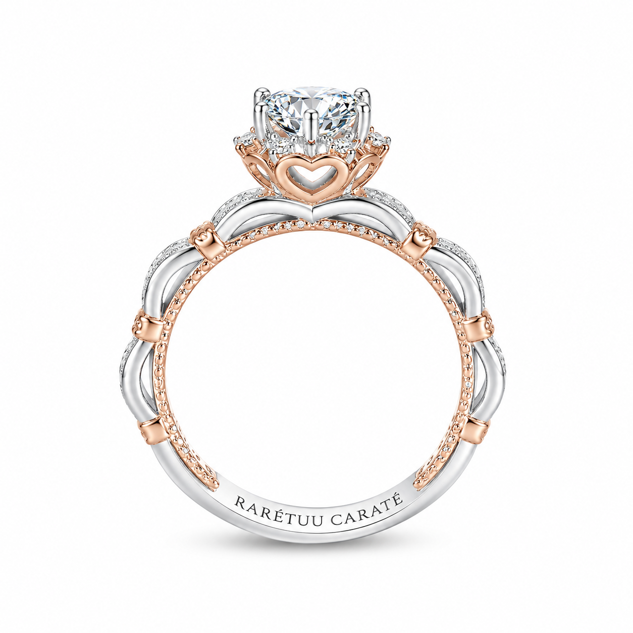 1CT Princess Mardiyah Moissanite Ring