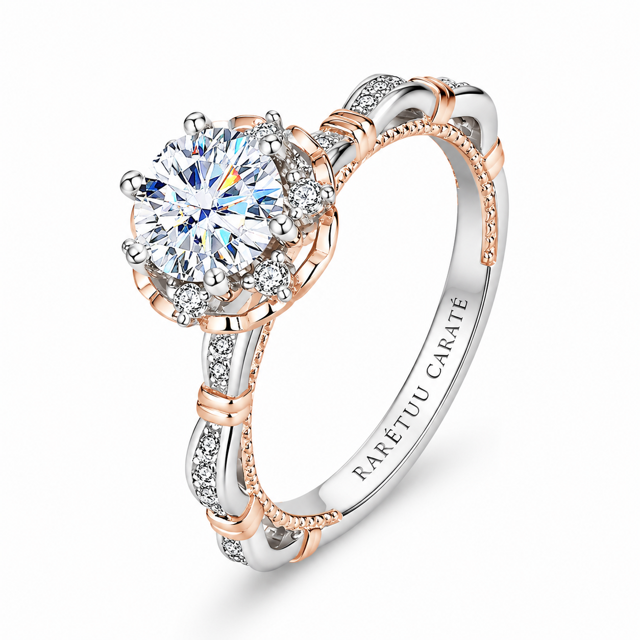 1CT Princess Mardiyah Moissanite Ring