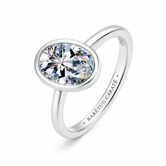 1CT Taylor Swift Oval Moissanite Ring