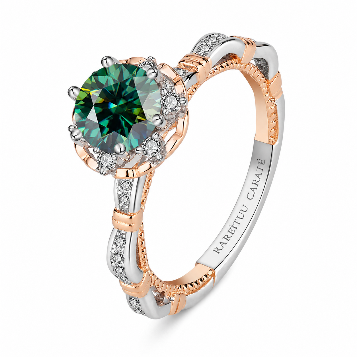 1CT Princess Mardiyah Moissanite Ring