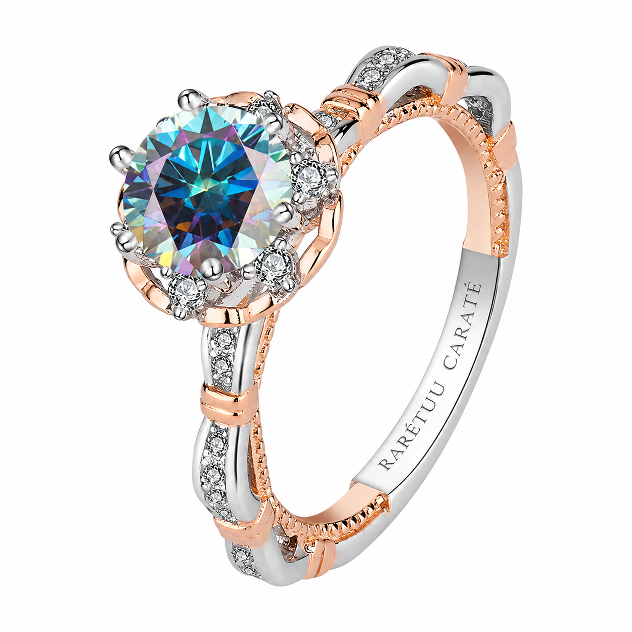 1CT Princess Mardiyah Moissanite Ring