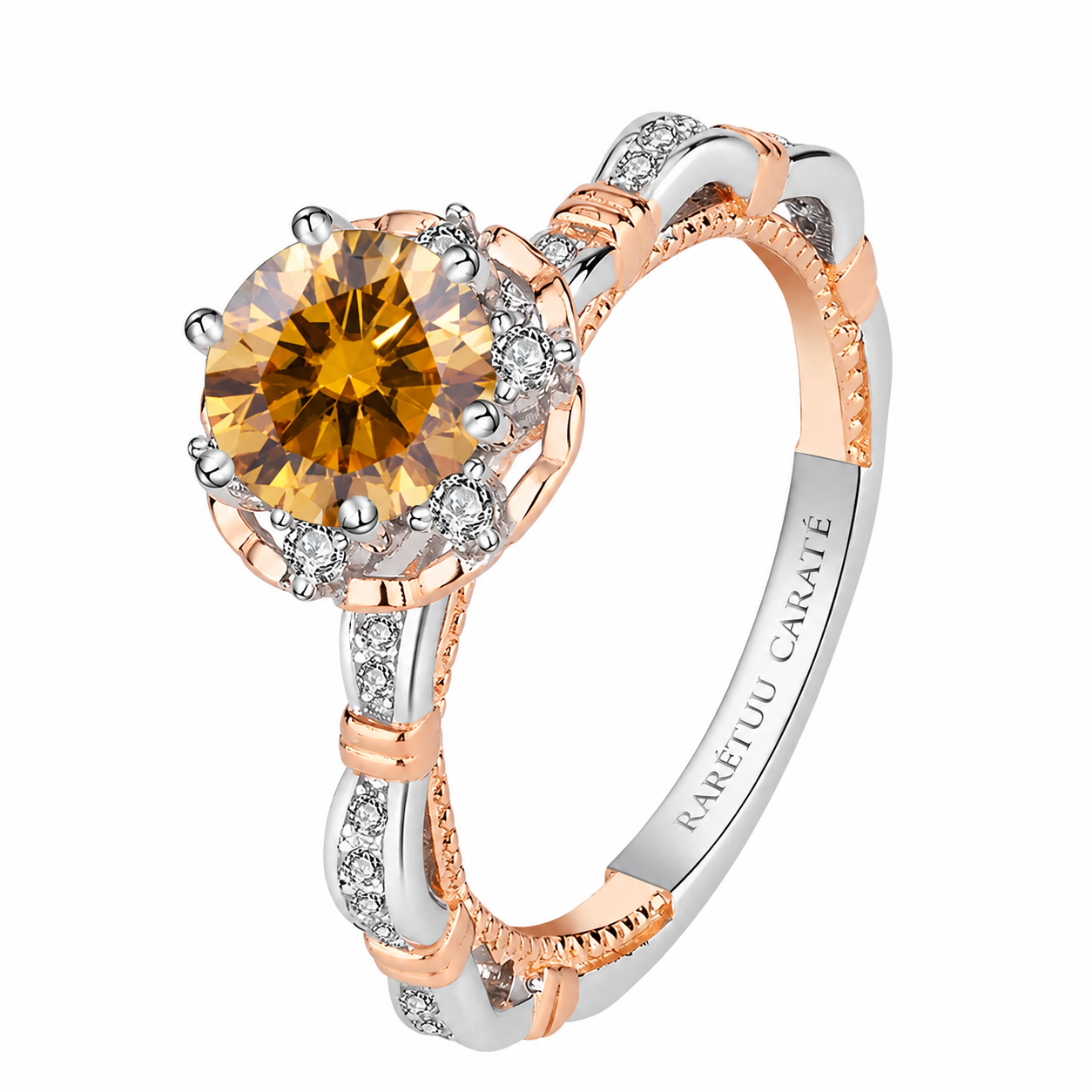 1CT Princess Mardiyah Moissanite Ring