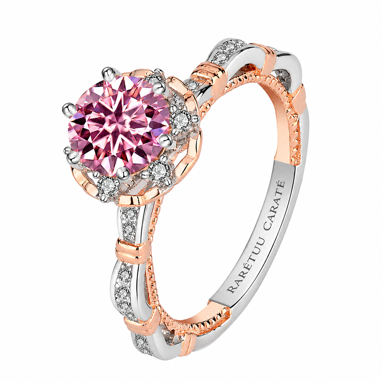 1CT Princess Mardiyah Moissanite Ring