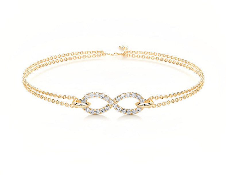 Lunara Infinity Moissanite Bracelet