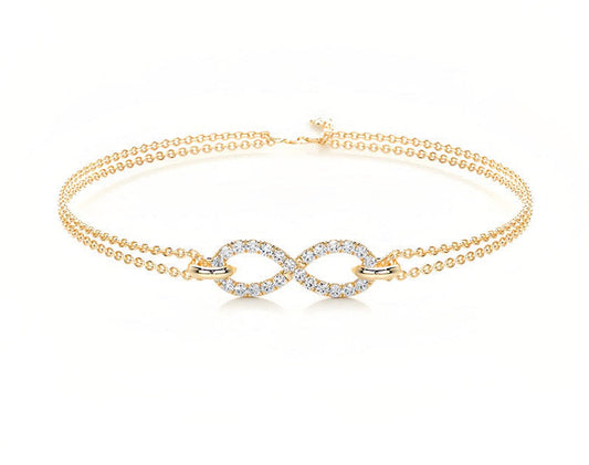 Lunara Infinity Moissanite Bracelet