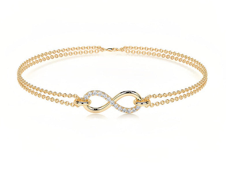 Luna Infinity Moissanite Bracelet