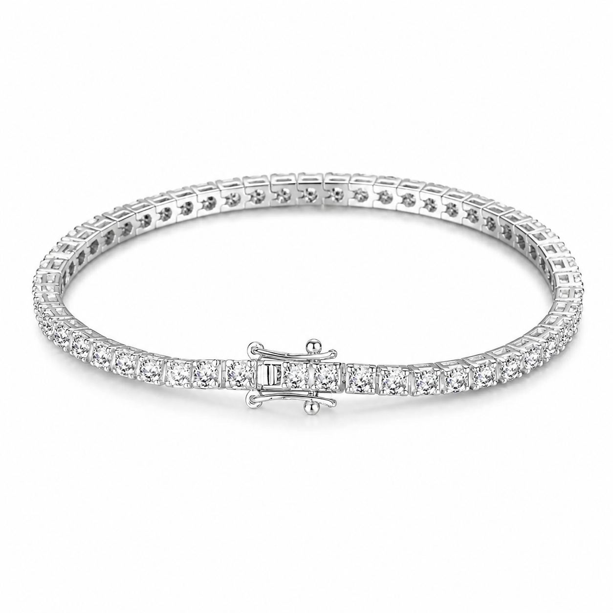 Queen Zalifa Tennis Bracelet – Double Safety Clasp